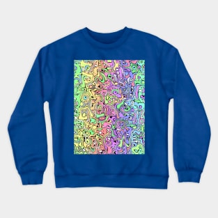 COLOR Swirls Abstract Design Crewneck Sweatshirt